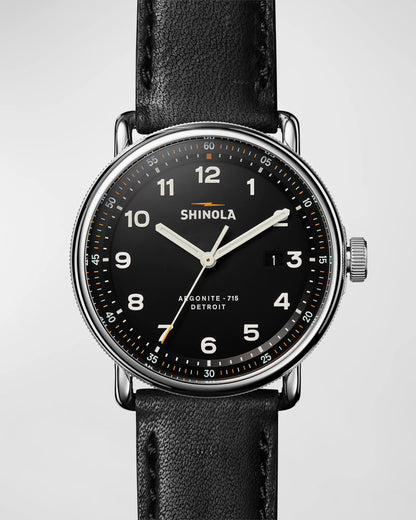 The Canfield C56 3HD 43mm | Black | Shinola Detroit