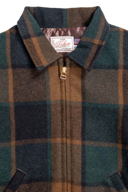 Dehen - Weekender Jacket - Oregon Plaid Wool - Detail