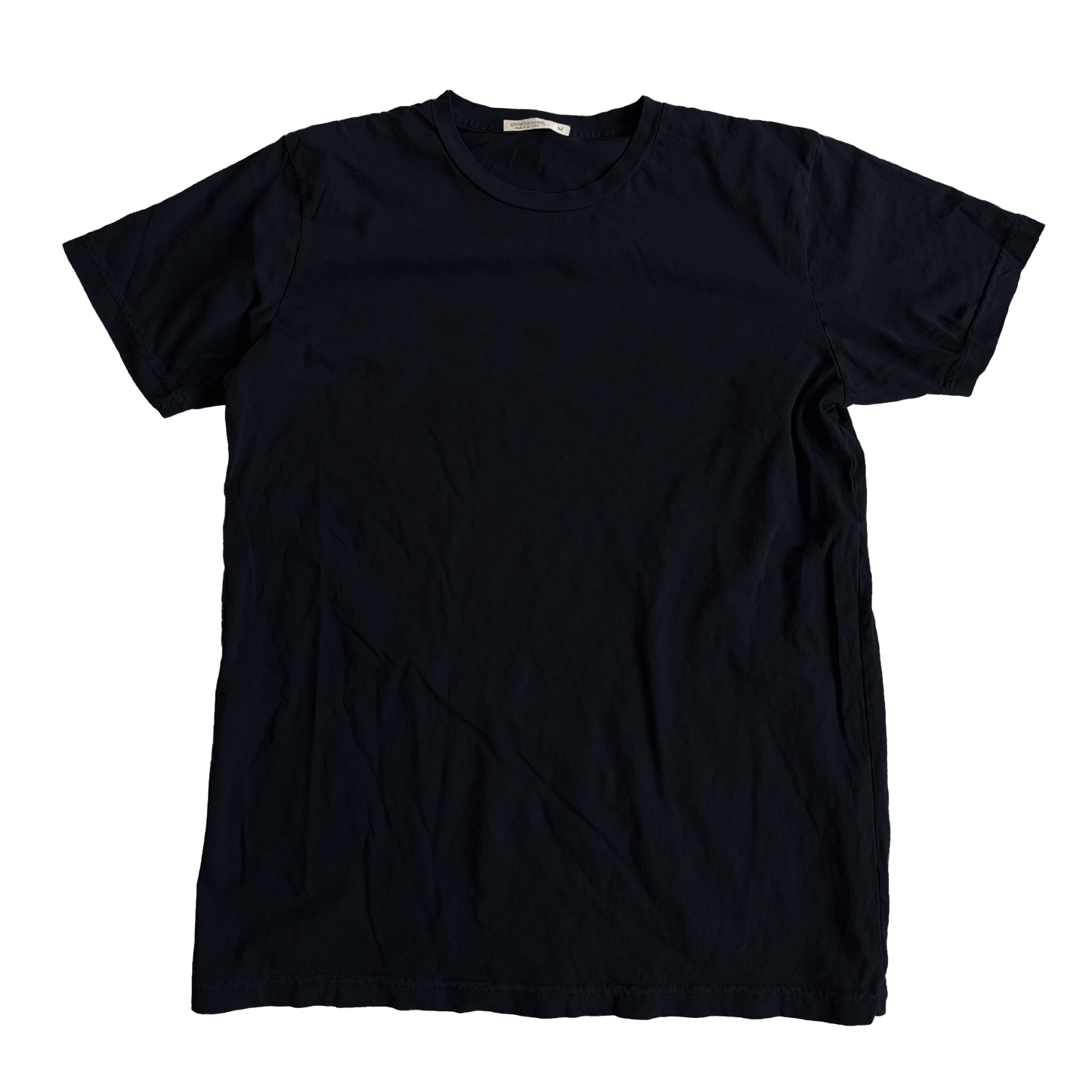 Ringspun Jersey Short Sleeve Tee - Black - grown&sewn