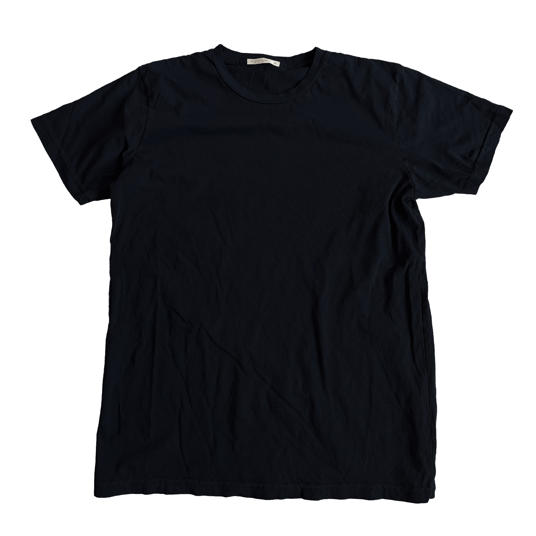 Ringspun Jersey Short Sleeve Tee - Black - grown&sewn