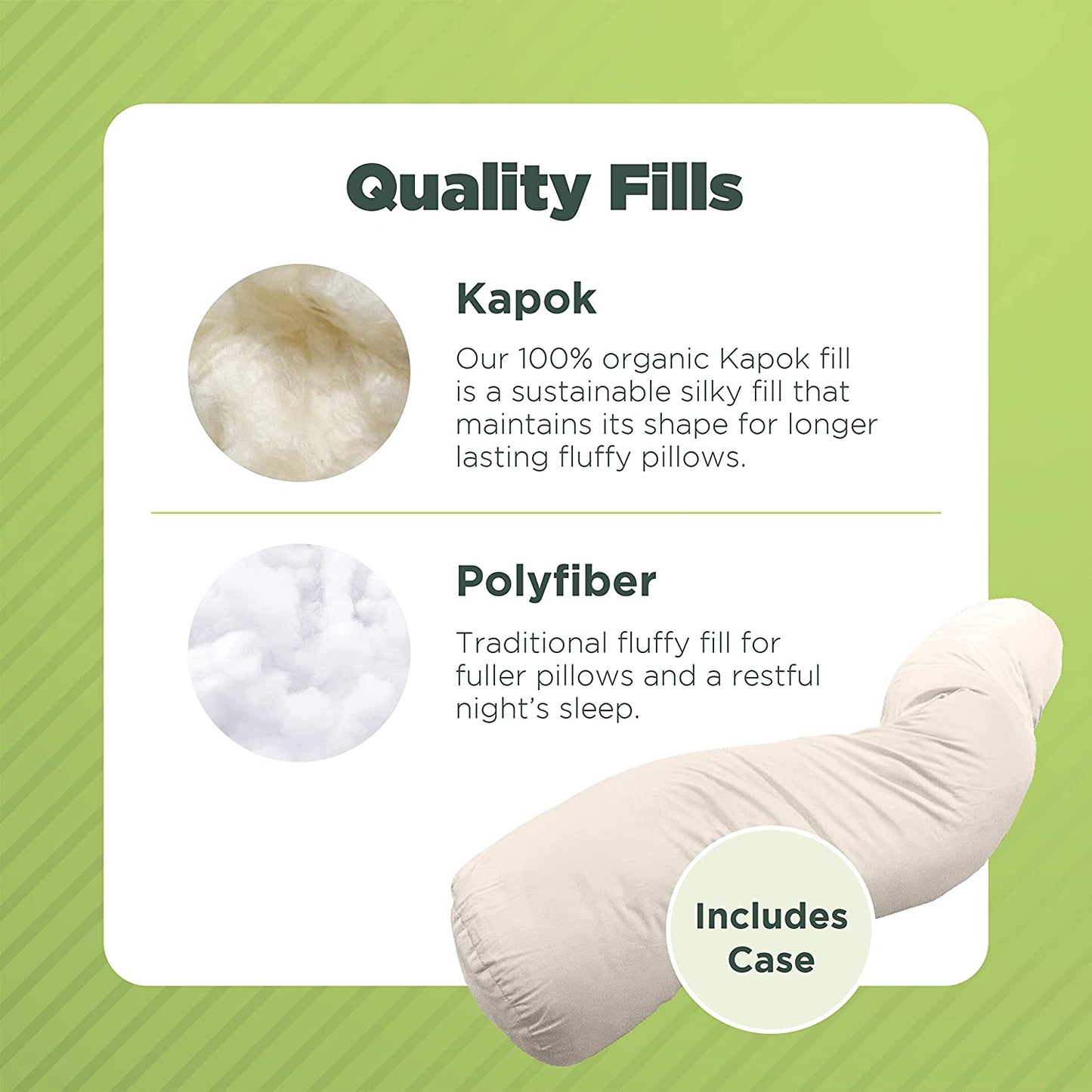 kapok or recycled polyfiber fills for sleeping and teen bean body pillows