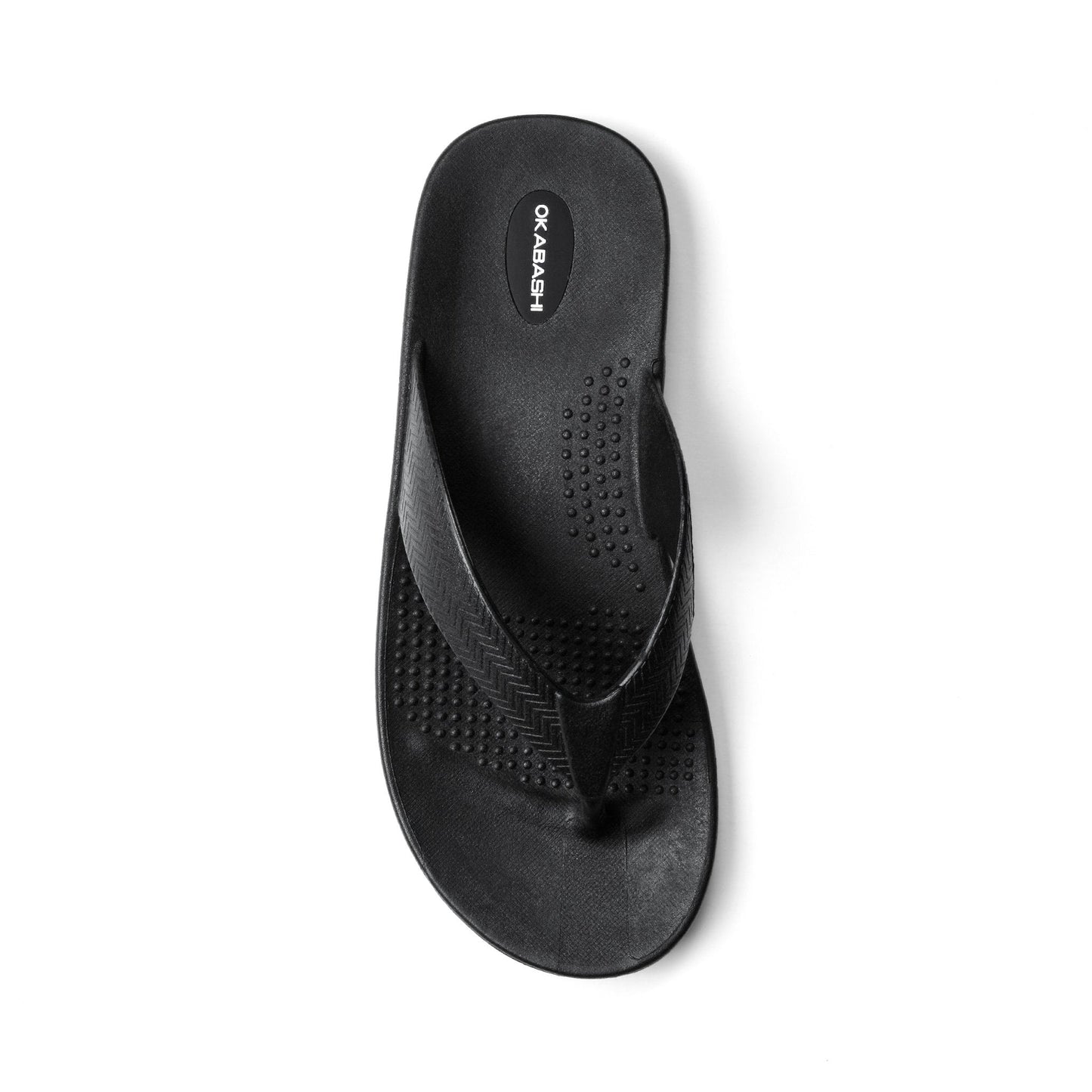 Surf Men's Flip Flops - Black - Okabashi