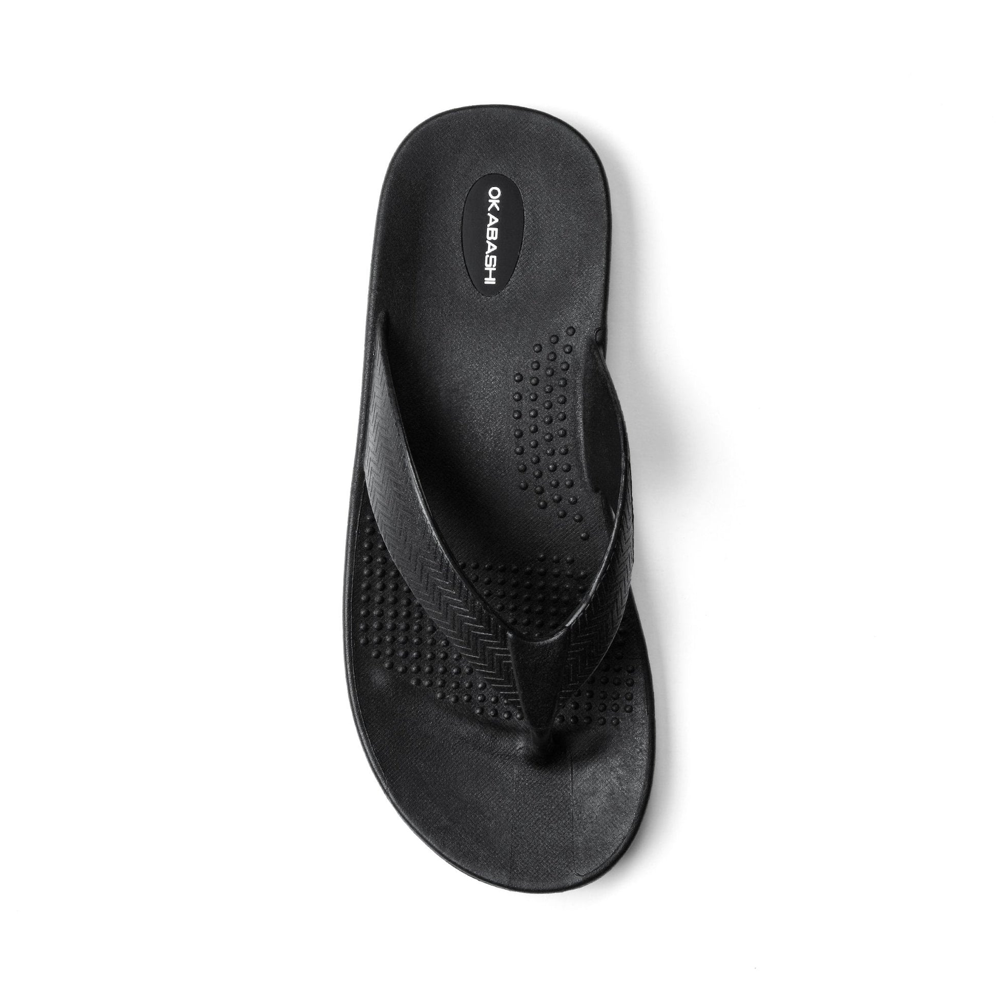 Surf Men's Flip Flops - Black - Okabashi