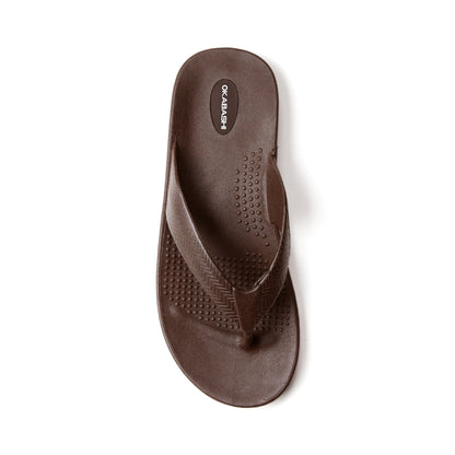Surf Men's Flip Flops - Brown - Okabashi