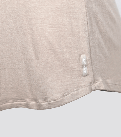 Bamboo Swift Curve-Hem T-Shirt - Elevate Your Style with Unmatched Comfort. This premium bamboo t-shirt combines softness, breathability, and versatility for a truly exceptional experience. The curve-hem design adds a modern twist to this classic wardrobe