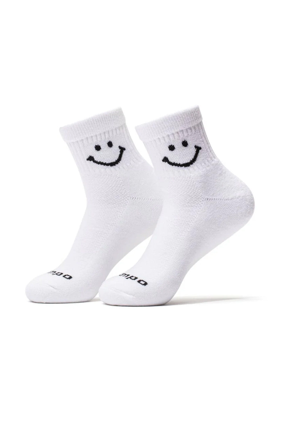 Del Campo - Smiley Crew Socks - Black