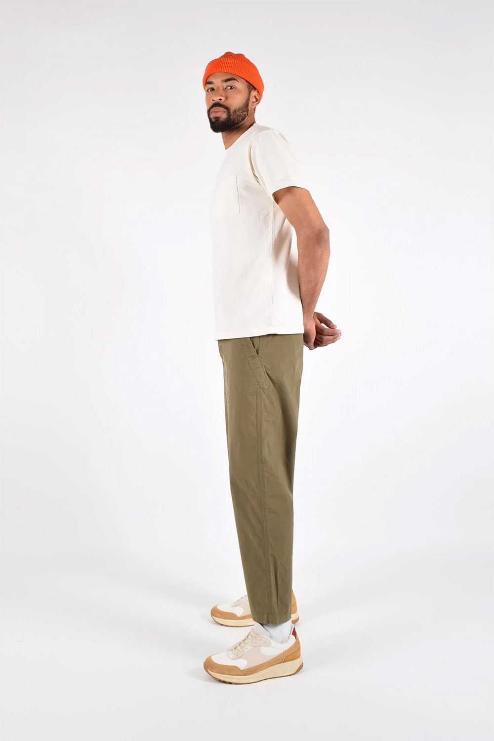Dehen - Heavy Duty Pocket Tee - Natural - Side