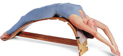 whale back stretch wood bench spine flexibility rehab 