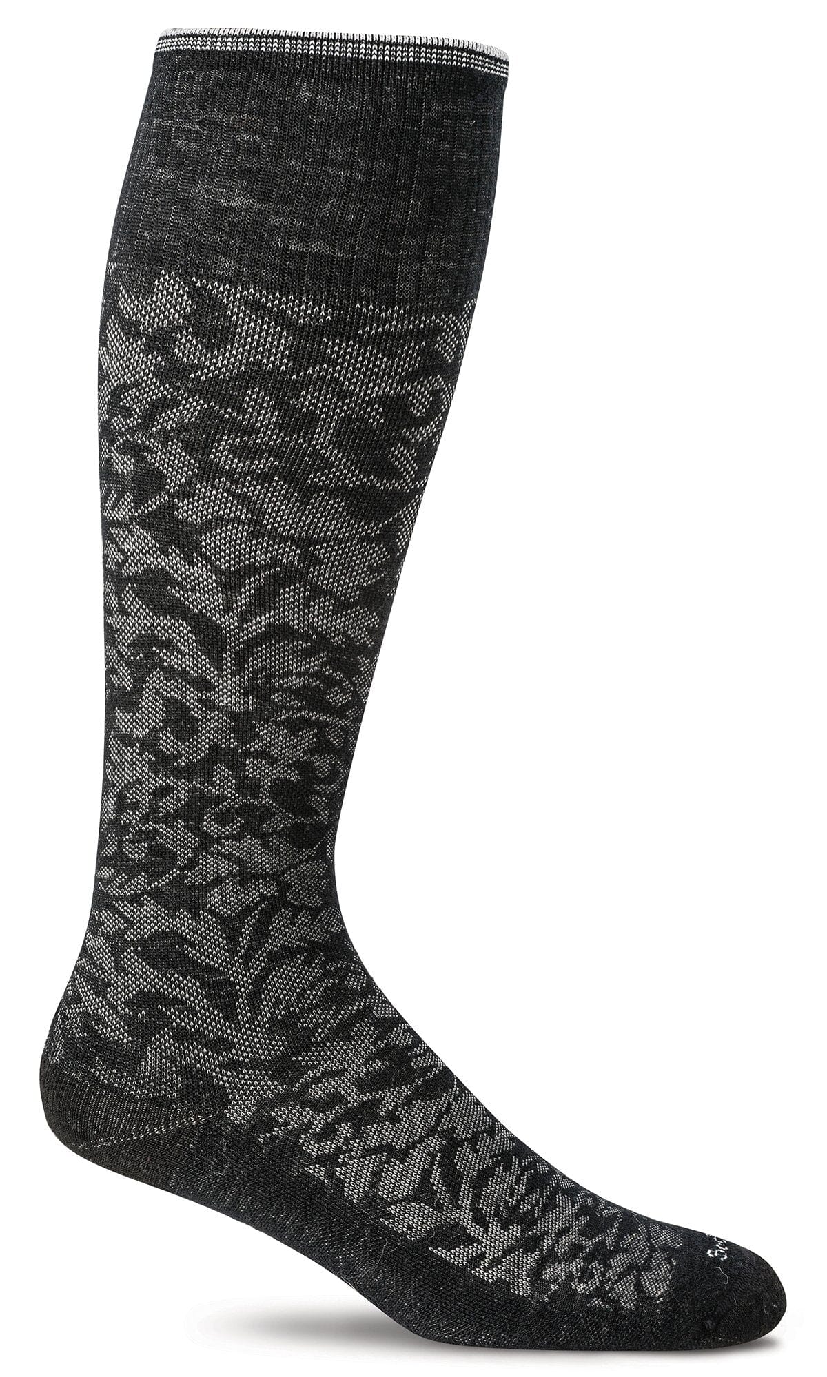 Women's Damask | Moderate Graduated Compression Socks Lifestyle Compression Sockwell S/M Black 