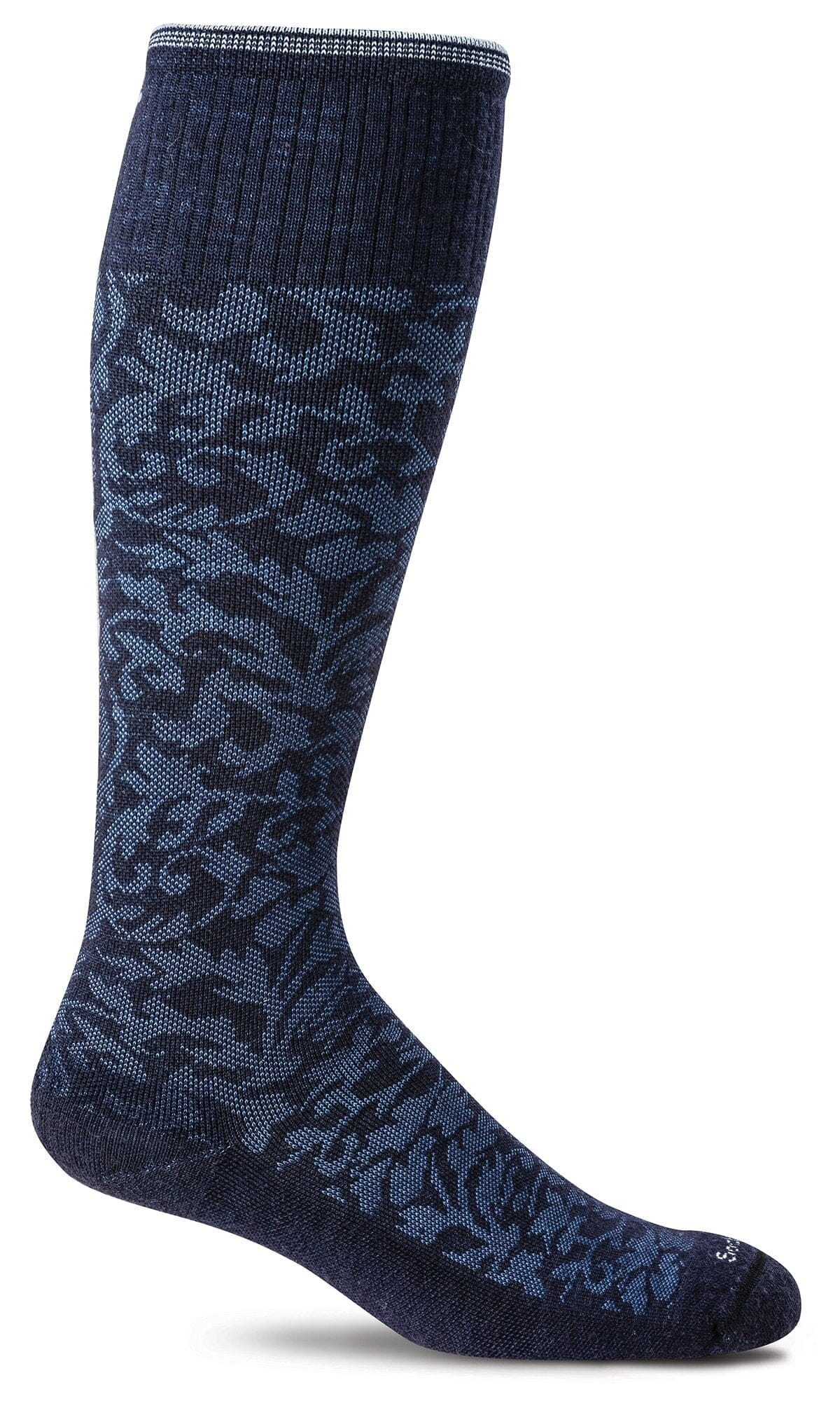 Women's Damask | Moderate Graduated Compression Socks Lifestyle Compression Sockwell S/M Navy 