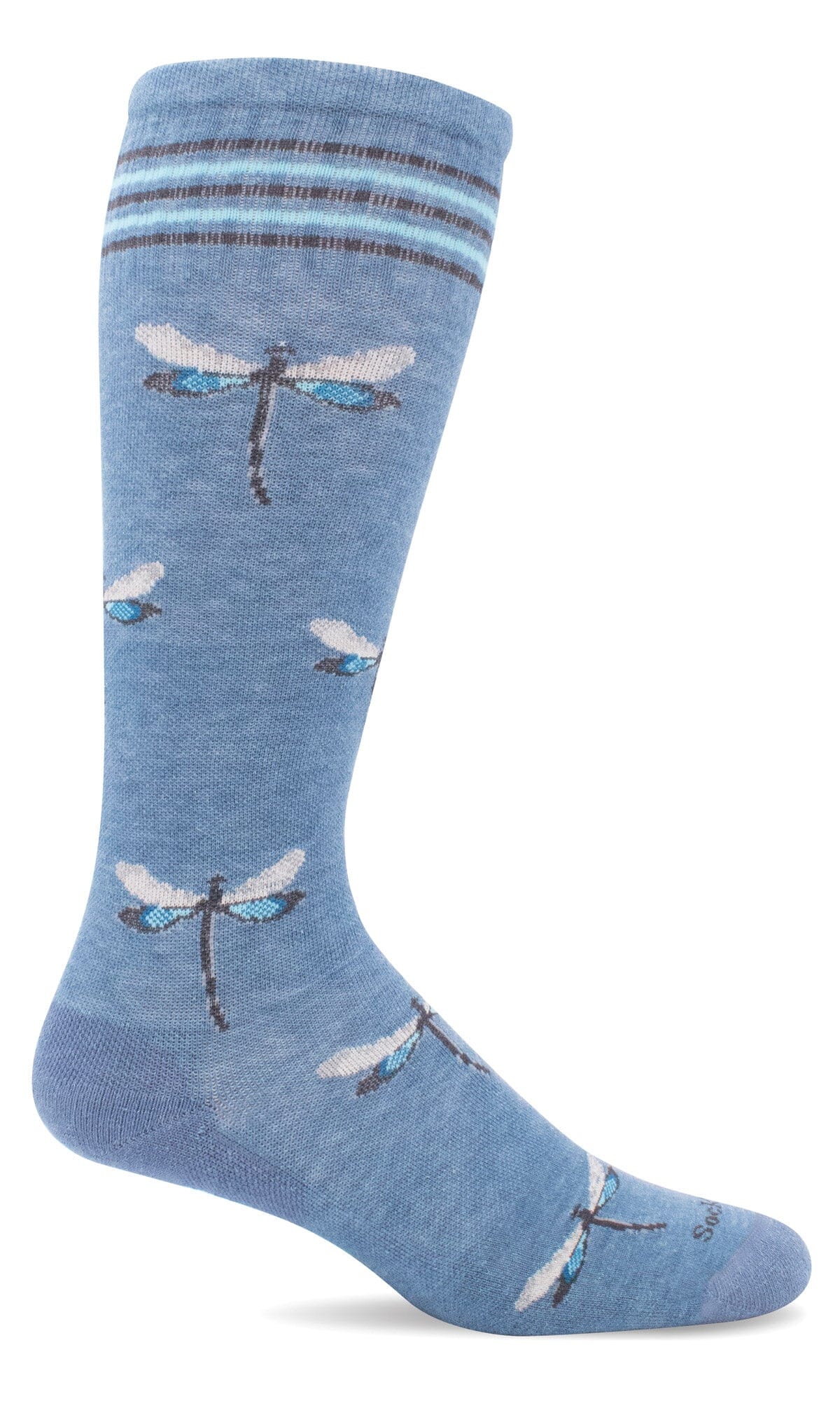 Women's Dragonfly | Moderate Graduated Compression Socks Lifestyle Compression Sockwell S/M Bluestone Shimmer 