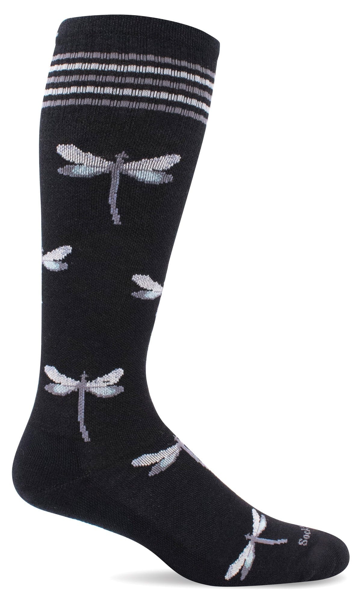 Women's Dragonfly | Moderate Graduated Compression Socks Lifestyle Compression Sockwell S/M Black 