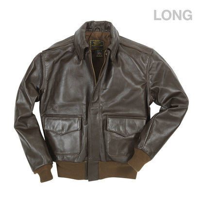 WWII Government Issue A-2 Jacket (Long)-Brown